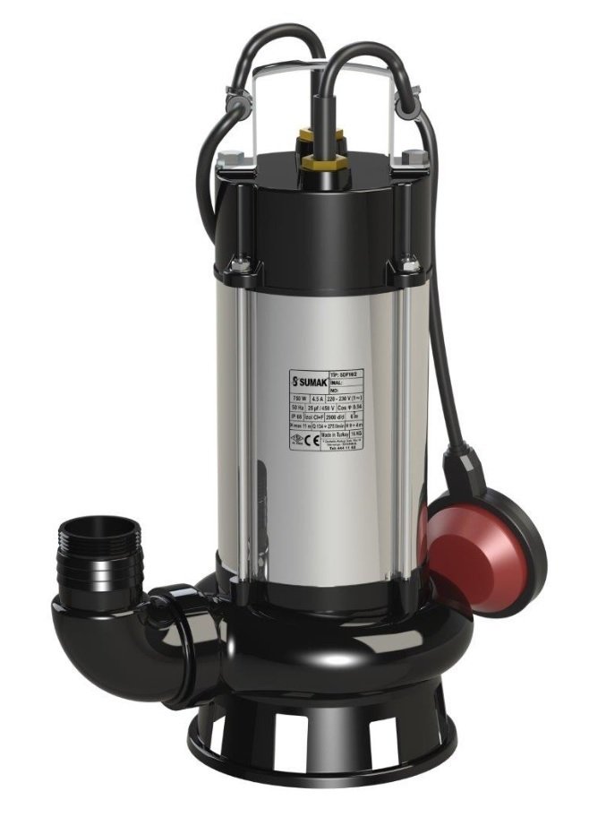 SDF 18/2 1.8 HP FOSEPTİK DALGIÇ POMPA 13.5 MT DİK BASAR